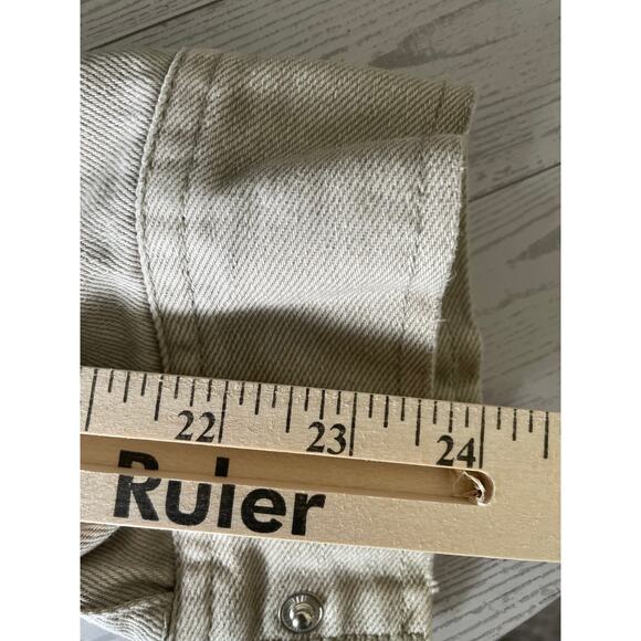 Mens Zara Denim Gray Button Up Shirt Jacket Size M - Picture 4 of 7